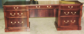 New mahogany credenza built to match existing desk in all ways.