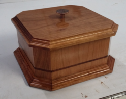 Cherry "trinket" box with lift lid.