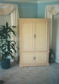 Maple bedroom highboy built to match existing furniture.